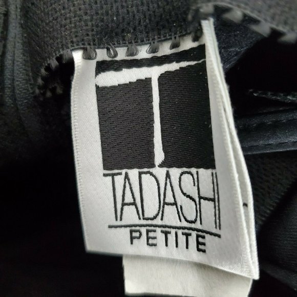 NWT Tadashi Size US 8P Petite Black Strapless Gown - Picture 4 of 9